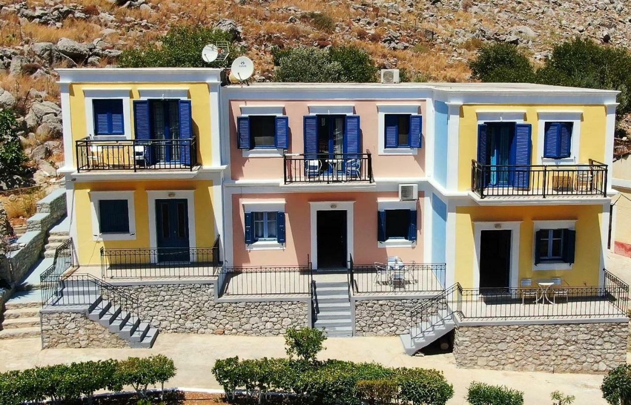 Pedi Sea view Double apartment Anoi Symi Exterior foto