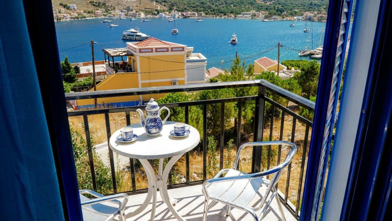 Pedi Sea view Double apartment Anoi Symi Exterior foto
