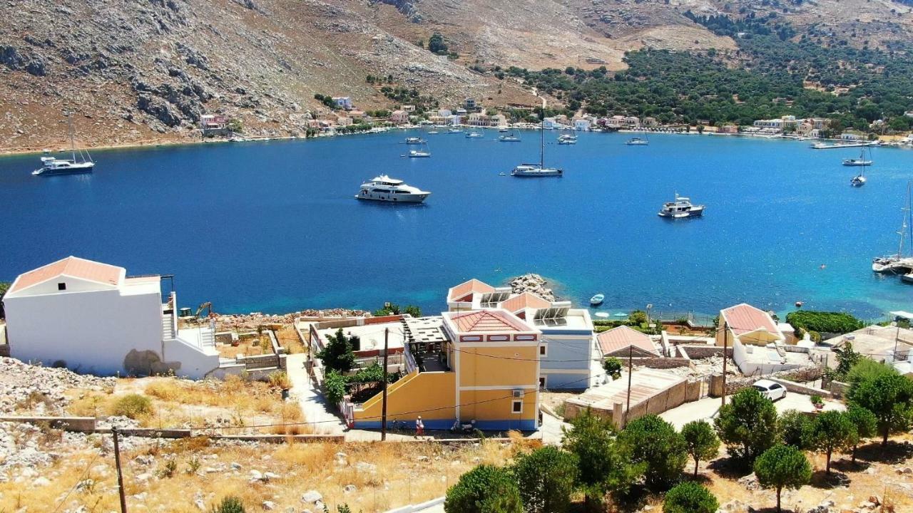 Pedi Sea view Double apartment Anoi Symi Exterior foto