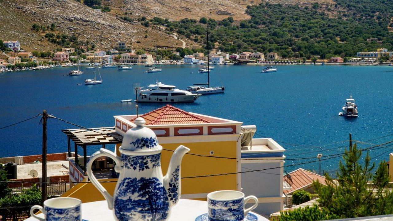 Pedi Sea view Double apartment Anoi Symi Exterior foto