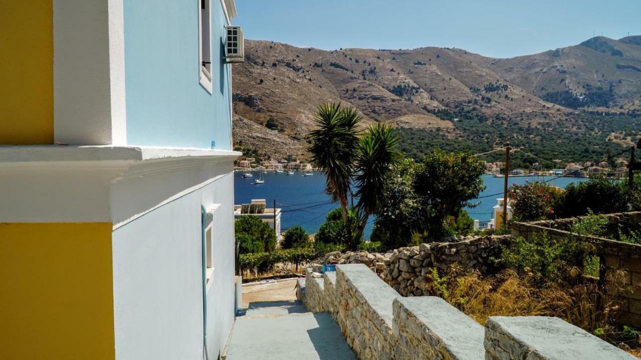 Pedi Sea view Double apartment Anoi Symi Exterior foto
